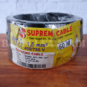Kabel NYA 1,5MM 450 750 V P.50m Hitam Supreme BGA